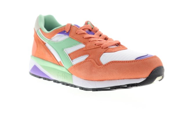 Diadora N9002 173073-C8002 Mens Orange Suede Lace Up Lifestyle Sneakers Shoes on Sale - Image 2
