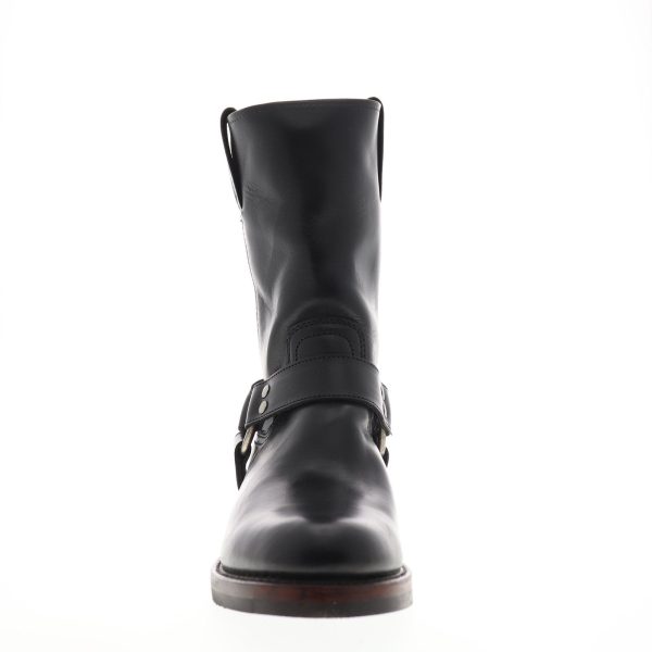 Frye John Addison Harness 87362 Mens Black Leather Casual Dress Boots For Discount - Image 3