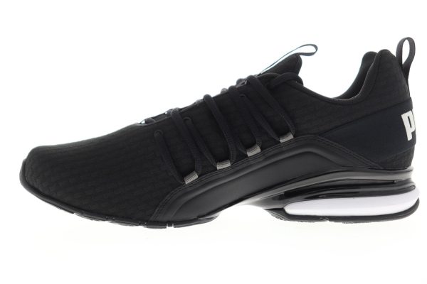 Puma Axelion Block 19314801 Mens Black Canvas Athletic Running Shoes For Cheap - Image 5