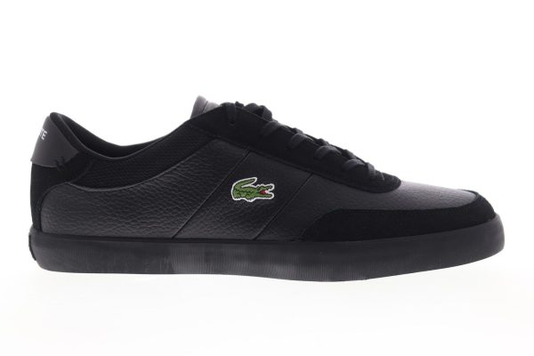 Lacoste Court-Master 120 4 CMA Mens Black Suede Lifestyle Sneakers Shoes Supply