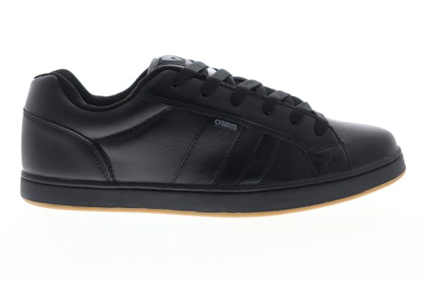 Osiris Loot 1282 115 Mens Black Leather Skate Inspired Sneakers Shoes Hot on Sale