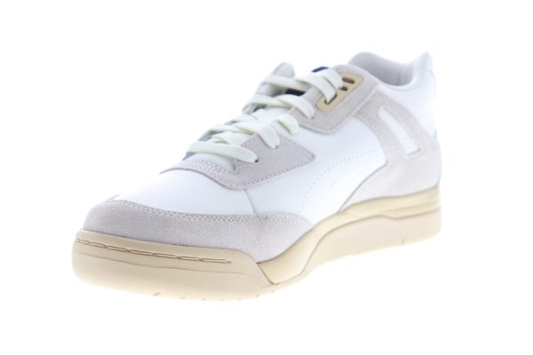 Puma Palace Guard Rhude 37001701 Mens White Suede Lace Up Sneakers Shoes For Cheap - Image 4