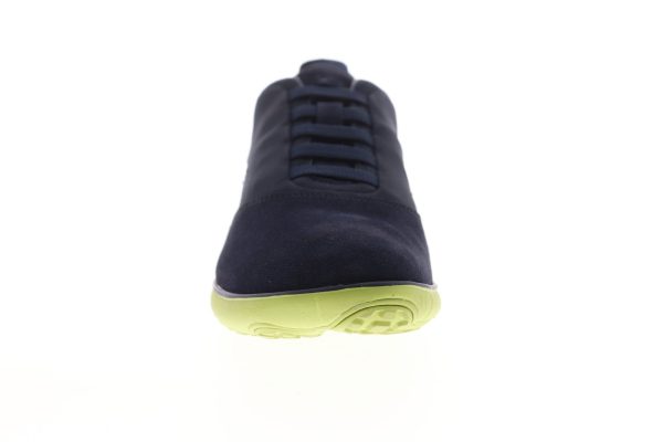 Geox U Nebula Mens Blue Suede Slip On Euro Sneakers Shoes Supply - Image 3