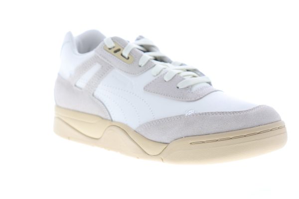 Puma Palace Guard Rhude 37001701 Mens White Suede Lace Up Sneakers Shoes For Cheap - Image 2