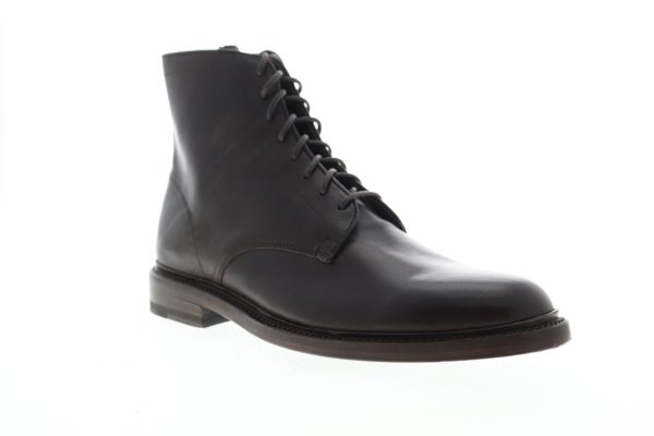 Frye Jones Lace Up 86996 Mens Brown Leather Casual Dress Boots Online - Image 2