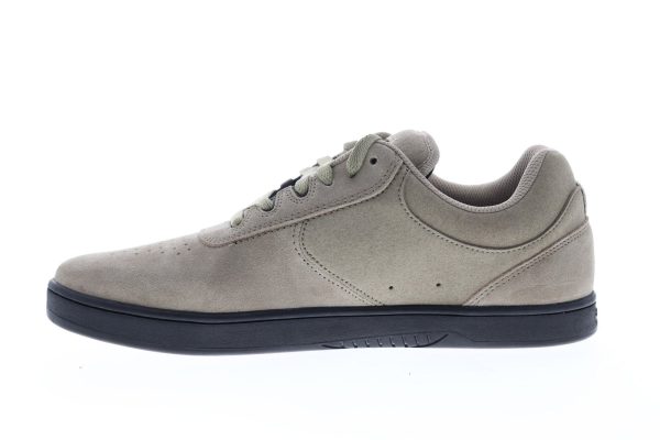 Etnies Joslin Mens Gray Suede Lace Up Skate Sneakers Shoes on Sale - Image 5