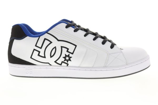 DC Net SE 302297 Mens White Leather Lace Up Skate Sneakers Shoes Online Sale