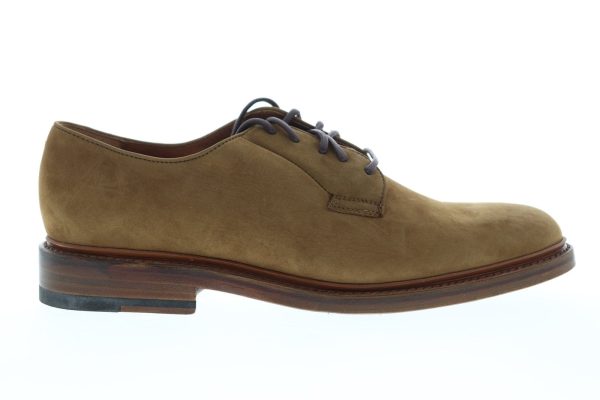 Frye Jones Oxford 84603 Mens Brown Nubuck Leather Plain Toe Oxfords Shoes Cheap