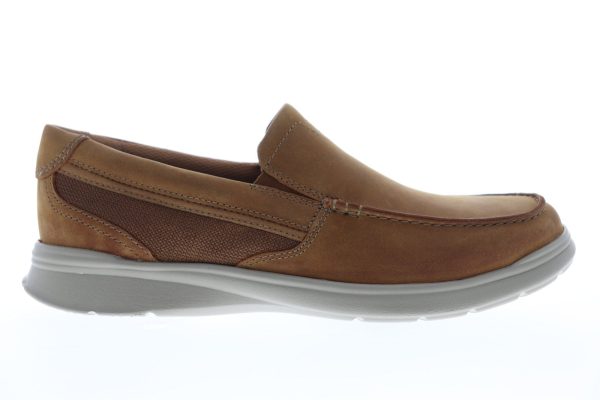 Clarks Cotrell Easy 26145300 Mens Brown Leather Low Top Casual Loafers Shoes Sale