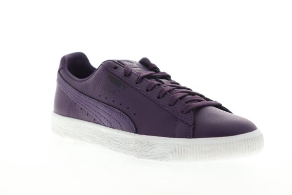 Puma Clyde X PRPS 37022501 Mens Purple Leather Lace Up Sneakers Shoes Online - Image 2