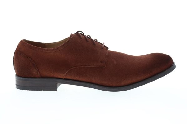 Clarks Flow Plain 26141957 Mens Brown Oxfords & Lace Ups Plain Toe Shoes on Sale