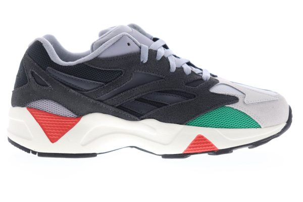 Reebok Aztrek 96 DV9767 Mens Black Suede Low Top Lifestyle Sneakers Shoes For Sale