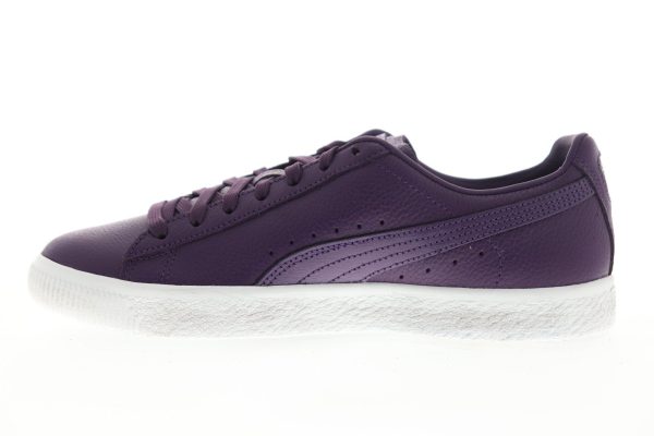 Puma Clyde X PRPS 37022501 Mens Purple Leather Lace Up Sneakers Shoes Online - Image 5