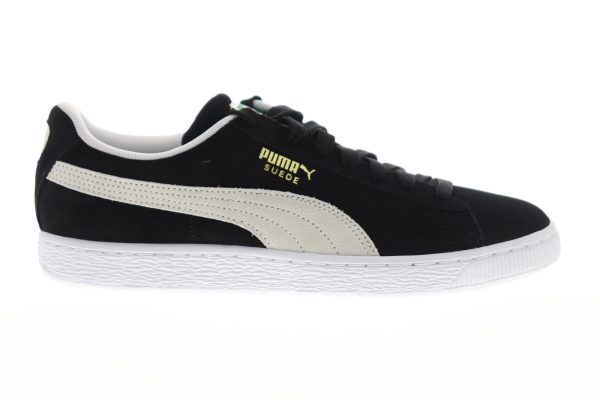 Puma Suede Classic + 35263403 Mens Black Lace Up Lifestyle Sneakers Shoes Online now