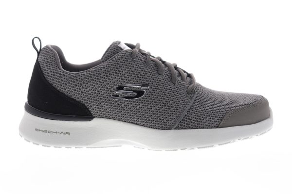 Skechers Air Dynamight Vendez Mens Gray Wide Lifestyle Sneakers Shoes Online Sale