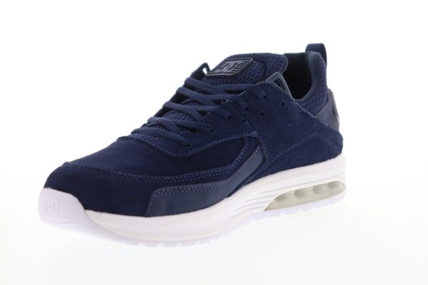 DC Vandium ADYS200069 Mens Blue Suede Low Top Lace Up Skate Sneakers Shoes Hot on Sale - Image 4