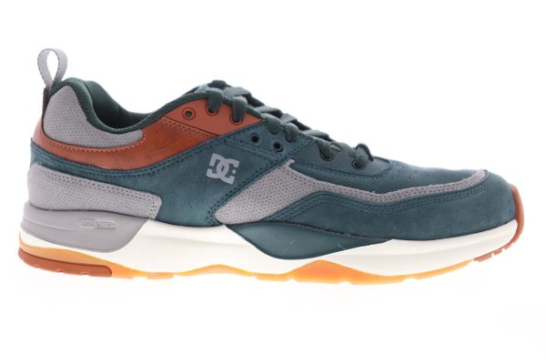 DC E.Tribeka LE ADYS700146 Mens Blue Suede Lace Up Skate Sneakers Shoes Online