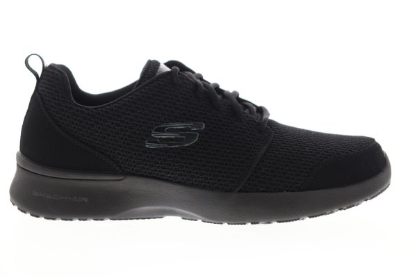 Skechers Air Dynamight Vendez 52787 Mens Black Wide 2E Lifestyle Sneakers Shoes on Sale