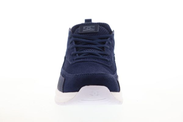 DC Vandium ADYS200069 Mens Blue Suede Low Top Lace Up Skate Sneakers Shoes Hot on Sale - Image 3