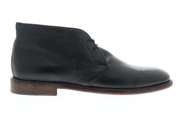 Frye Fisher Chukka 81266 Mens Black Leather Lace Up Chukkas Boots Online Sale