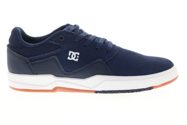DC Barksdale ADYS100472 Mens Blue Suede Lace Up Skate Sneakers Shoes Hot on Sale