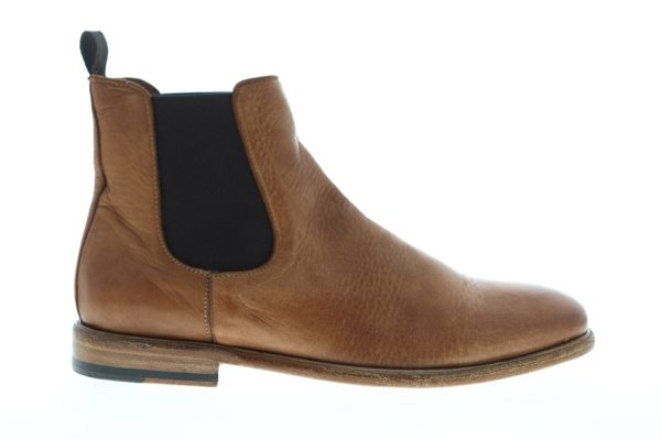 Frye Fisher Chelsea 80329 Mens Brown Leather Slip On Boots Cheap