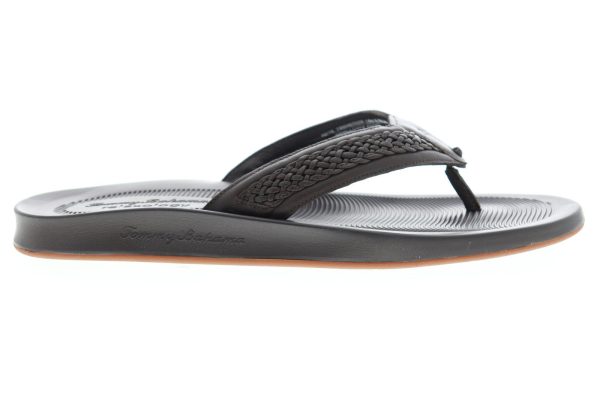 Tommy Bahama Shallows Edge TB8M00036 Mens Brown Leather Flip-Flops Sandals Shoes Online