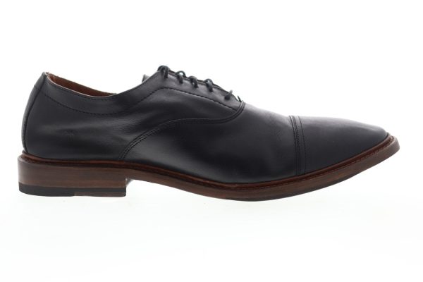 Frye Paul Bal Oxford 87626 Mens Black Leather Lace Up Cap Toe Oxfords Shoes Hot on Sale