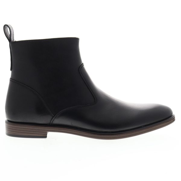 Giorgio Brutini Shale 177261 Mens Black Leather Zipper Chelsea Boots For Sale