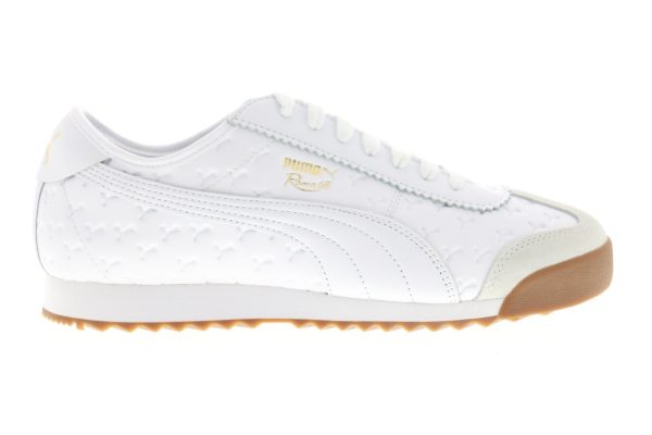 Puma Roma 68 Gum 37060002 Mens White Leather Casual Lifestyle Sneakers Shoes Online