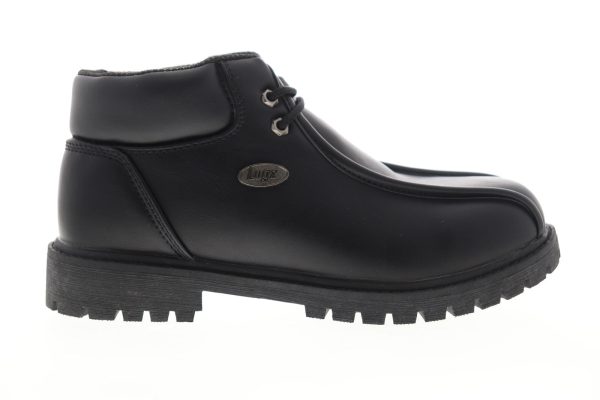 Lugz Pathway 5 MPTW5V-001 Mens Black Leather Mid Top Lace Up Ankle Boots Online Hot Sale