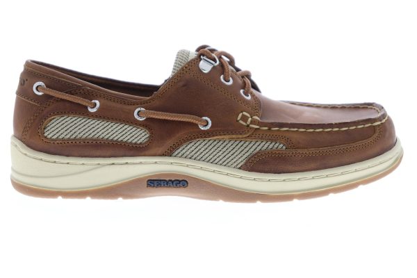 Sebago Clovehitch II FGL Waxed 7000GE0 Mens Brown Leather Boat Shoes Loafers Hot on Sale