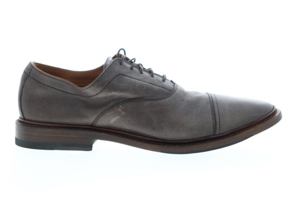 Frye Paul Bal Oxford 87626 Mens Gray Leather Low Top Cap Toe Oxfords Shoes Fashion