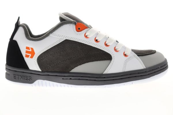 Etnies Czar Mens Gray Suede Low Top Lace Up Skate Sneakers Shoes Cheap