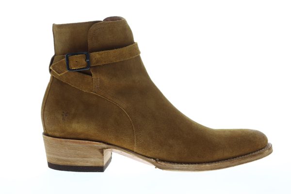 Frye Grady Jodphur 80353 Mens Brown Suede Zipper Casual Dress Boots on Sale