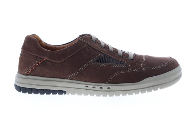 Clarks Unrhombus Go 26127959 Mens Brown Nubuck Leather Lifestyle Sneakers Shoes Online Sale