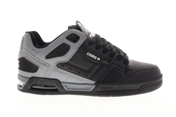 Osiris Peril 1308 288 Mens Gray Leather Low Top Lace Up Skate Sneakers Shoes Online
