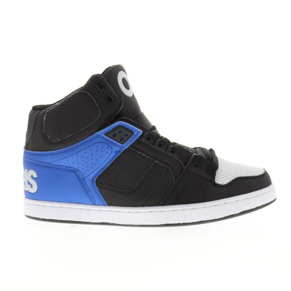 Osiris NYC 83 CLK 1343 1403 Mens Black Leather High Top Skate Sneakers Shoes For Discount