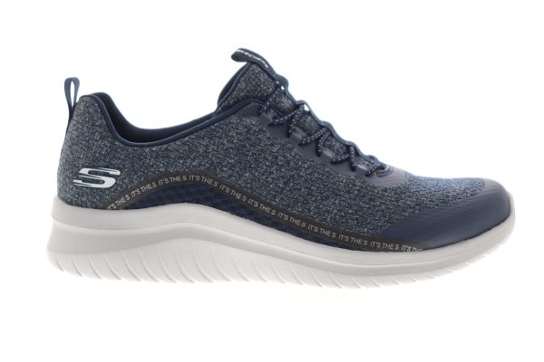 Skechers Ultra Flex 2.0 Degley 52766 Mens Blue Lifestyle Sneakers Shoes on Sale