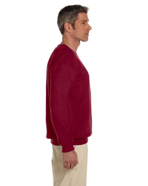 Gildan Lightweight 50 50 Crewneck Sweatshirt | Antiq Cherry Red Online Sale - Image 3