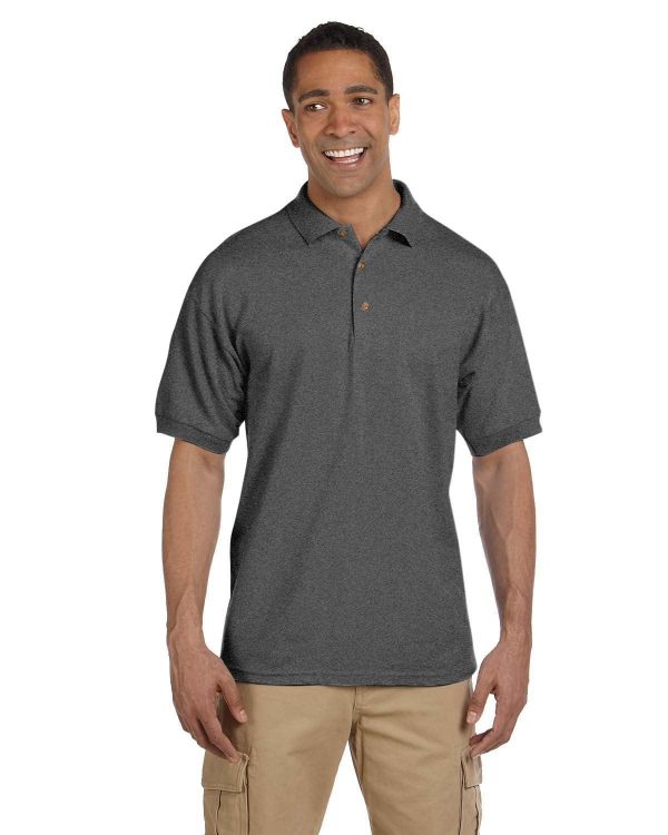 Gildan Heavyweight Cotton Pique Polo Shirt | Dark Heather Online