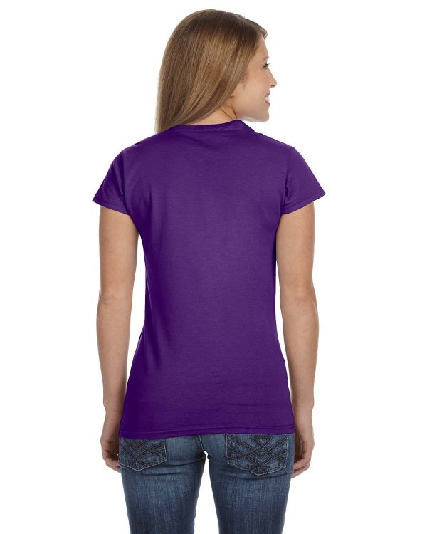 Gildan Ladies SoftStyle T-Shirt | Purple on Sale - Image 2