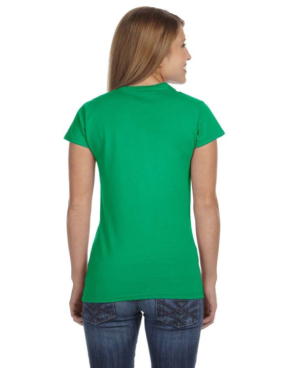 Gildan Ladies SoftStyle T-Shirt | Irish Green For Discount - Image 2