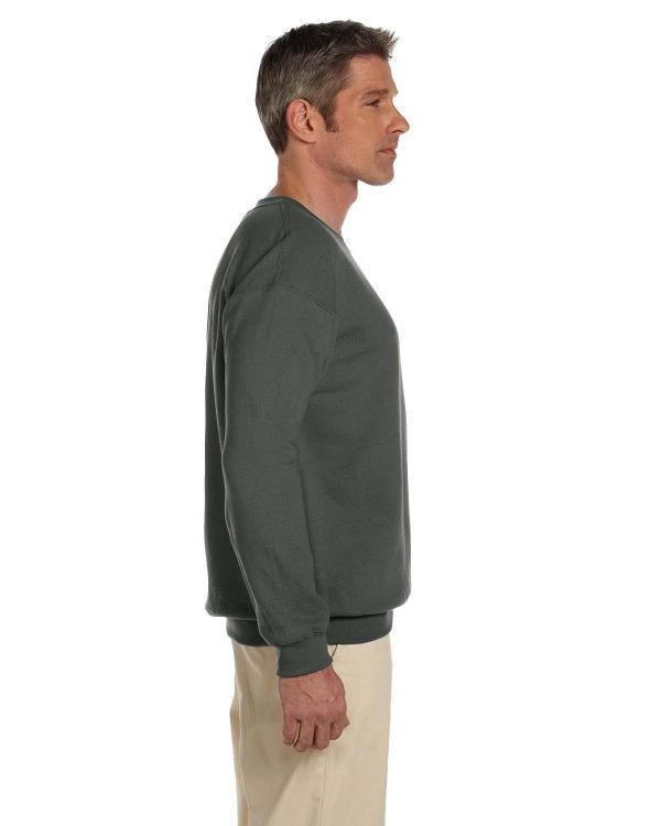 Gildan Lightweight 50 50 Crewneck Sweatshirt | Military Green For Discount - Image 3