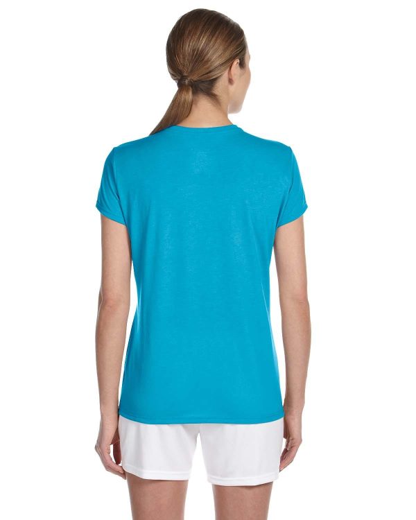 Gildan Ladies 4.5 oz. Performance T-Shirt | Carolina Blue For Cheap - Image 2