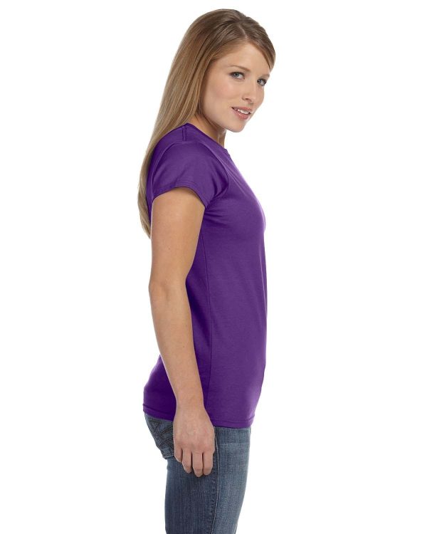 Gildan Ladies SoftStyle T-Shirt | Purple on Sale - Image 3