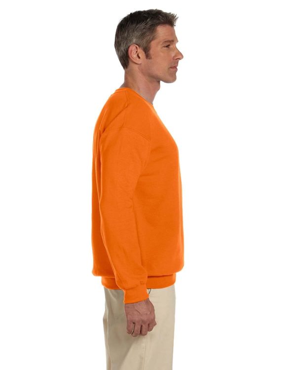 Gildan Lightweight 50 50 Crewneck Sweatshirt | S Orange Supply - Image 3