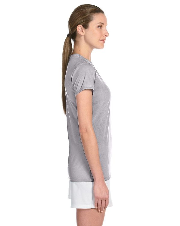 Gildan Ladies 4.5 oz. Performance T-Shirt | Sport Grey on Sale - Image 3