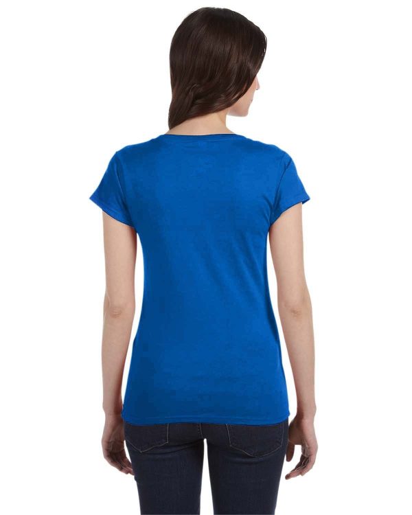 Gildan Ladies SoftStyle V-Neck T-Shirt | Royal Blue Cheap - Image 2