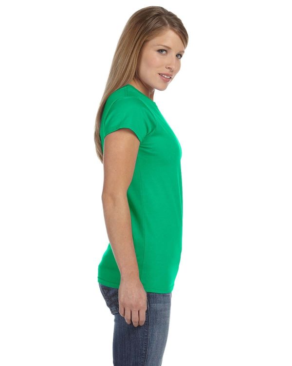 Gildan Ladies SoftStyle T-Shirt | Irish Green For Discount - Image 3